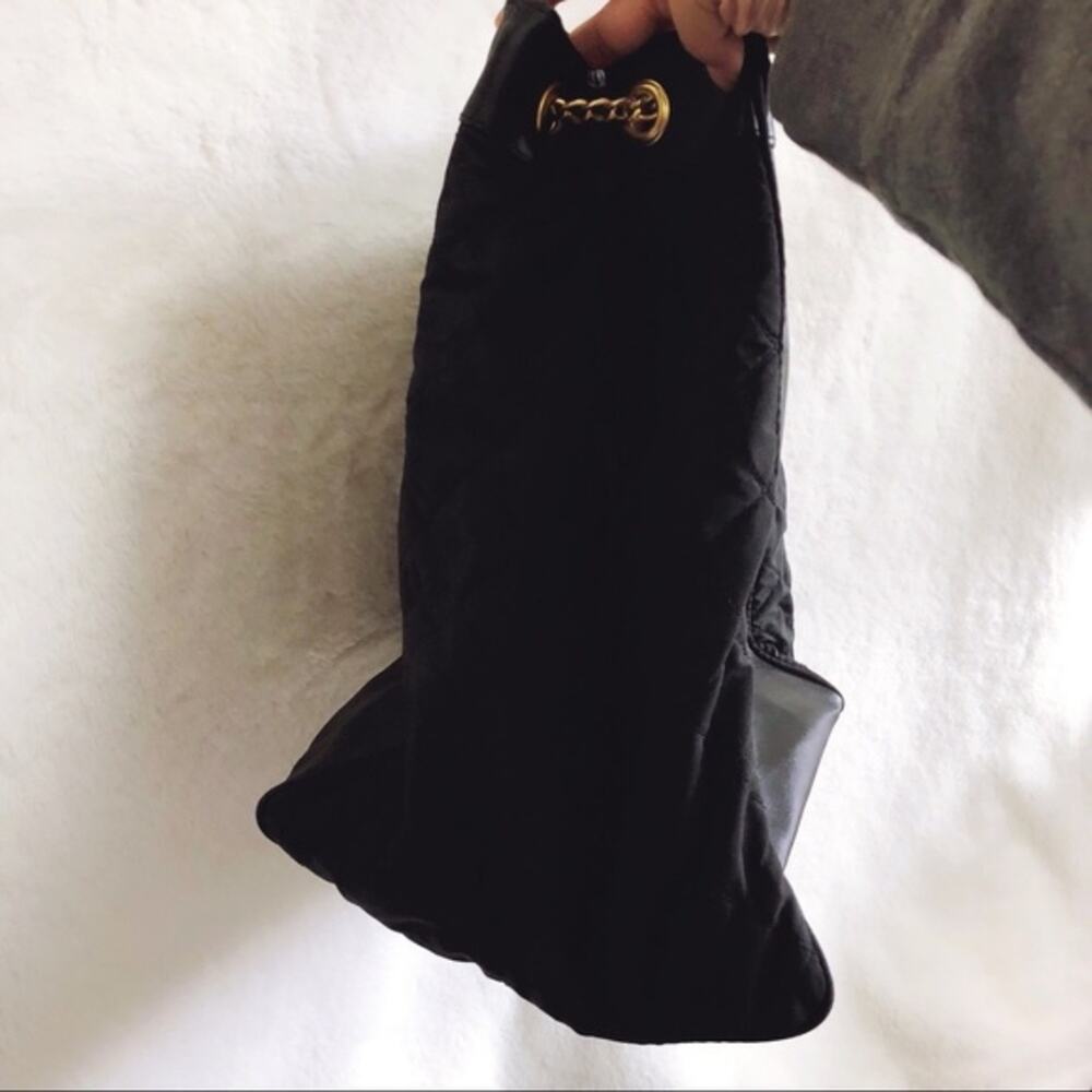 Lancôme Black Gold Chain Shoulder Clasp Bag - Picture 5 of 8